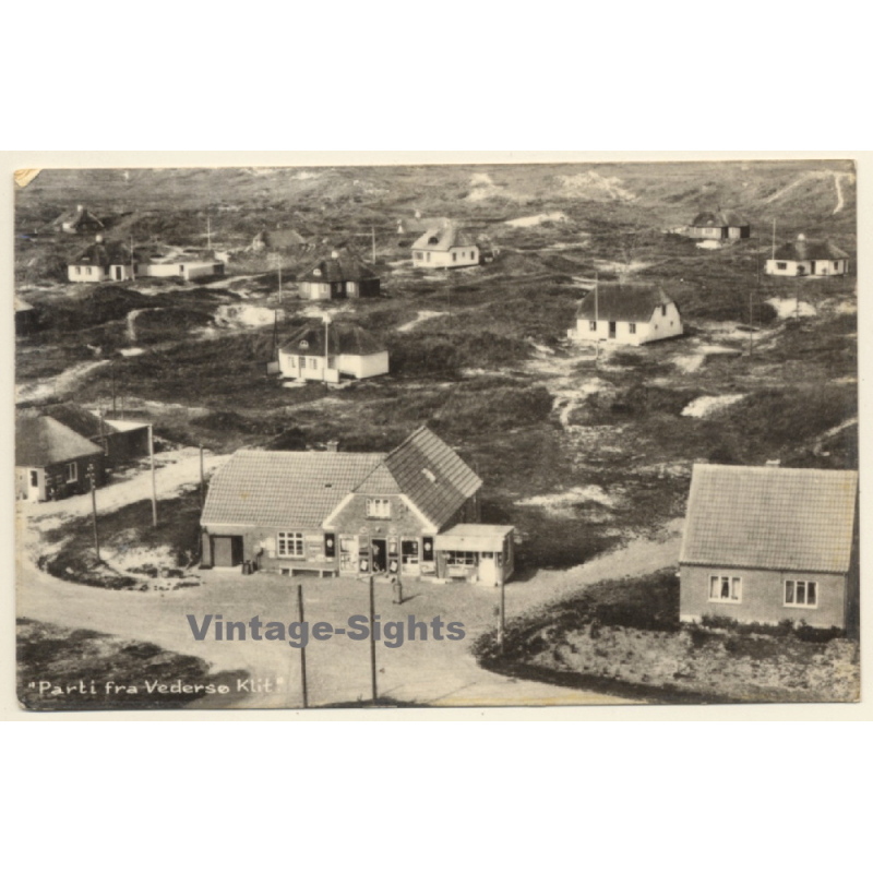 Vedersø Klit / Denmark: View Onto Holiday Bungalows (Vintage RPPC 1962)