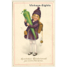 Little Girl With School Cone & Tornister *6 / Schultasche (Vintage PC 1929)