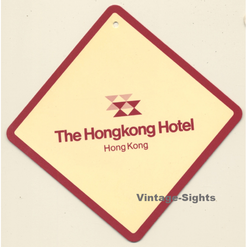 China: The Hongkong Hotel (Vintage Hotel Luggage Tag)