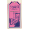 Kuala Lumpur / Malaysia: Merlin Hotel (Vintage Hotel Luggage Tag)