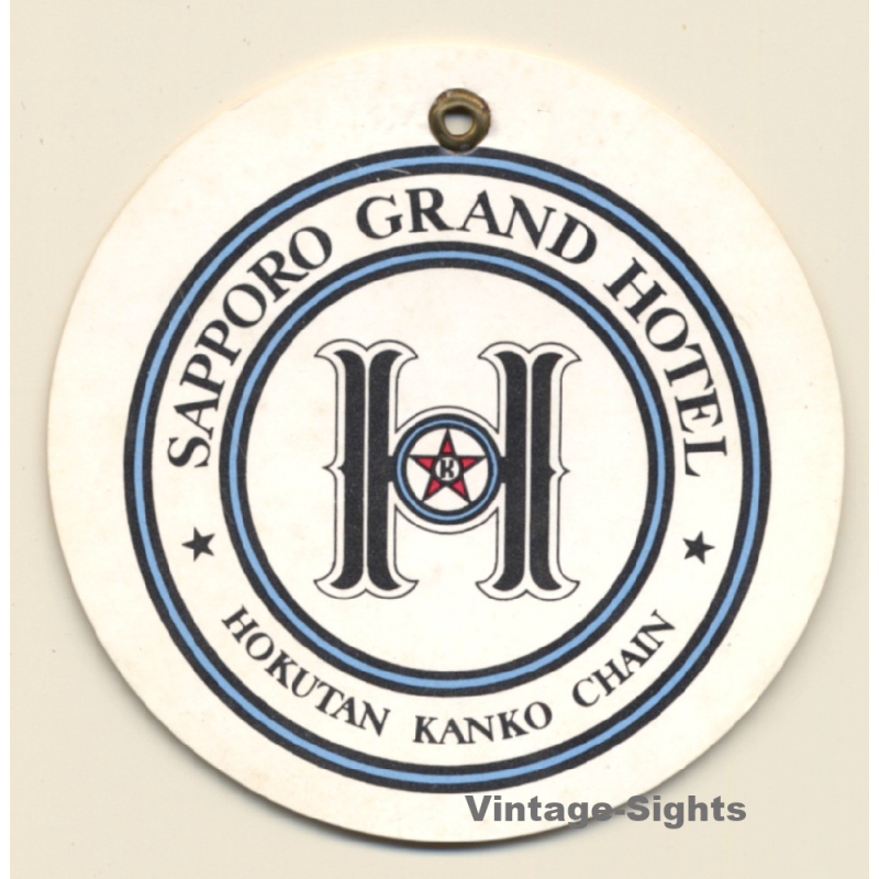 Japan: Sapporo Grand Hotel (Vintage Hotel Luggage Tag)