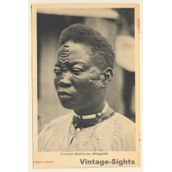 Congo Belge: Femme Makanza (Bangala) / Tribal Scars - Ethnic (Vintage PC 1910s/1920s)