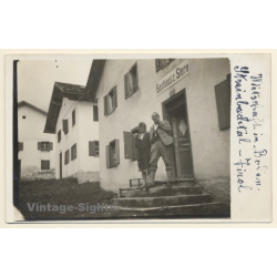 Steinbachtal (Bozen) Südtirol: Gasthaus zum Stern (Vintage RPPC ~1920s/1930s)