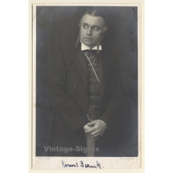 Philipp Manning (1869-1951): Konsul Bernik - Actor (Vintage RPPC 1920s/1930s)