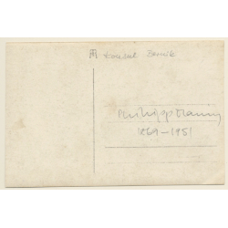 Philipp Manning (1869-1951): Konsul Bernik - Actor (Vintage RPPC 1920s/1930s)