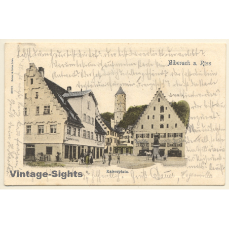 Biberach a. Riss / Germany: Kaiserplatz (Vintage PC 1901)