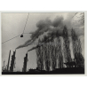 46244 Bottrop / Germany: Smog Over Power Plant / Ruhrpott (Vintage Photo 1970s)
