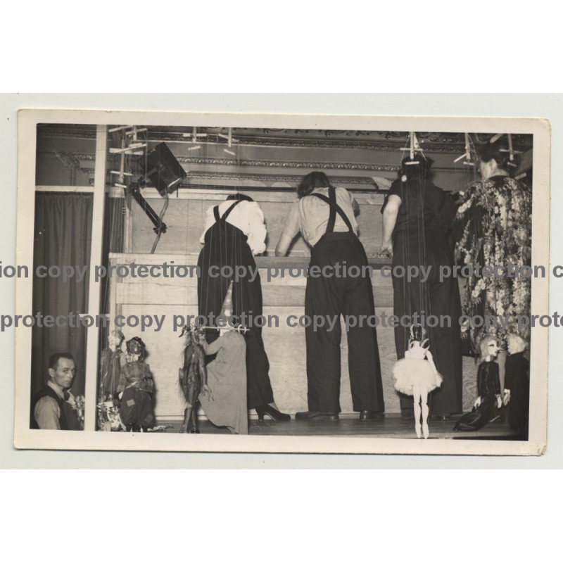 Backstage String Puppet Theatre 2 / Czech Institute - London 1942 (Vintage Photo B/W) Backstage String Puppet Theatre 2 / Czech Institute - London 1942 (Vintage Photo B/W)