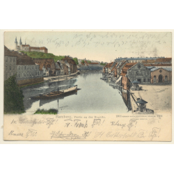Bamberg / Germany: Partie an der Regnitz (Vintage PC 1904)