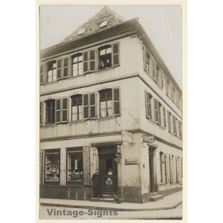 Germany: Friseur H. Bechtloff / Hairdresser (Vintage RPPC 1910s/1920s