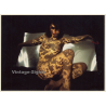 Erotic Study by Pjotr Van Moock: Nude Female With Light & Shadow Patterns On Body (Vintage XL Photo 20 x 28 CM 1980s)