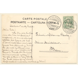 Adelboden / Switzerland: Postamt - Postkutsche (Vintage PC 1906)