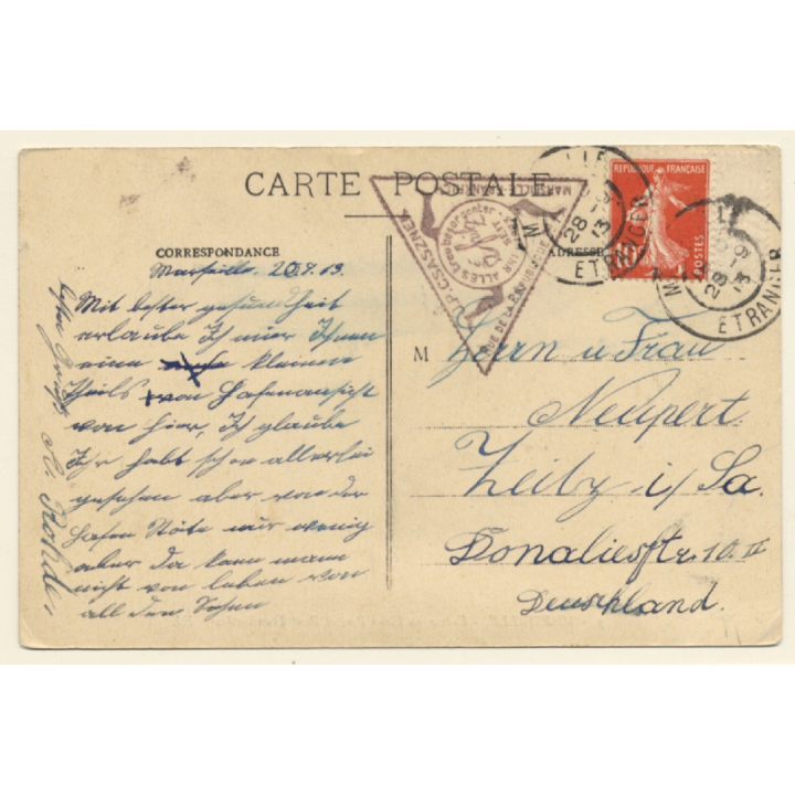 Marseille / France: View Port et Pont Transbordeur (Vintage PC 1913)