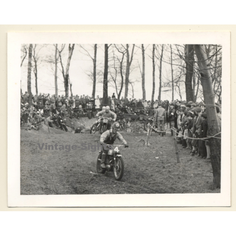 British Motocross Race N°4 N° 49 / Scrambling *3 (Vintage Photo UK ~1950s) British Motocross Race N°4 N° 49 / Scrambling *3 (Vintage Photo UK ~1950s)