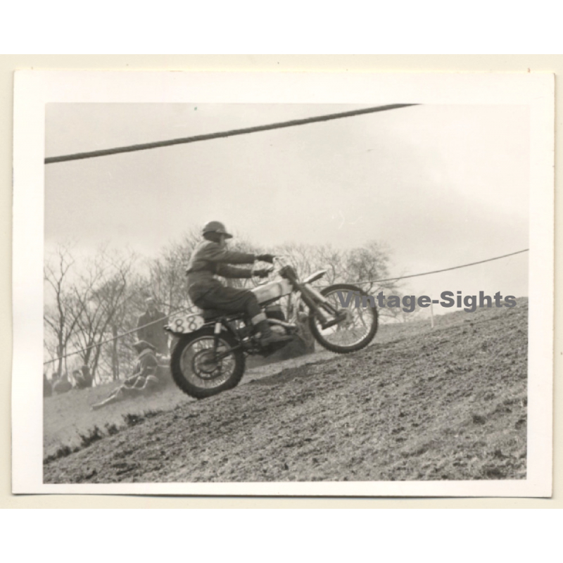British Motocross Race N°88 / Scramble *12 (Vintage Photo UK ~1950s) British Motocross Race N°88 / Scramble *12 (Vintage Photo UK ~1950s)