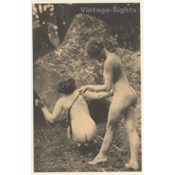 1920s Erotica: BDSM Fantasy - Spanking*10 / Risqué - Boudoir (PC Weltpostverein RE ~1960s)