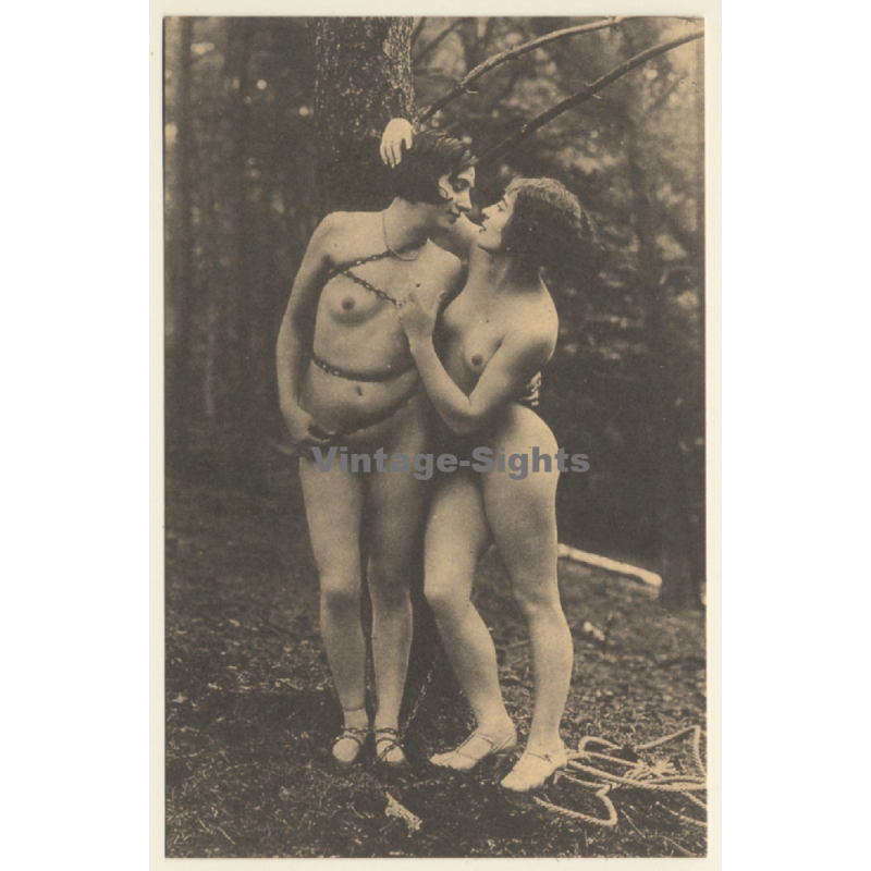 1920s Erotica: BDSM Fantasy - Bondage*2 / Risqué - Boudoir (PC Weltpostverein RE ~1960s)