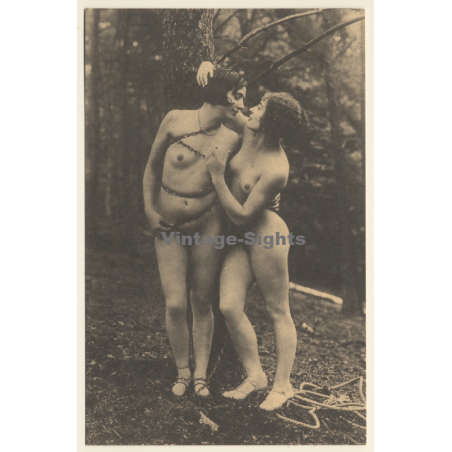 1920s Erotica: BDSM Fantasy - Bondage*2 / Risqué - Boudoir (PC Weltpostverein RE ~1960s)