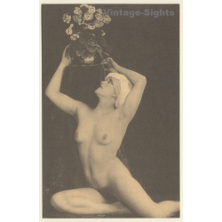 1920s Erotica: Nude Belle Epoque Beauty*8 / Risqué - Boudoir (PC Weltpostverein RE ~1960s)