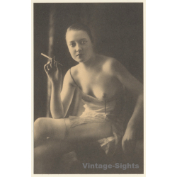1920s Erotica: Nude Belle Epoque Beauty*12 / Risqué - Boudoir (PC Weltpostverein RE ~1960s)