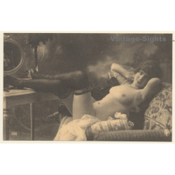 1920s Erotica: Nude Belle Epoque Beauty*15 / Risqué - Boudoir (PC Weltpostverein RE ~1960s)