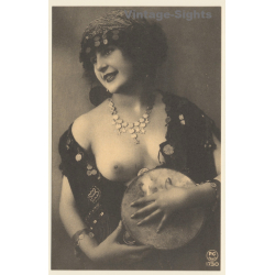 1920s Erotica: Nude Belle Epoque Beauty*23 / Risqué - Boudoir (PC Weltpostverein RE ~1960s)