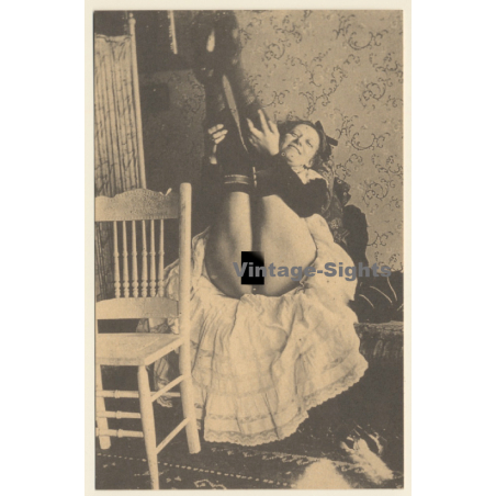 1920s Erotica: Nude Belle Epoque Beauty*32 / Risqué - Boudoir (PC Weltpostverein RE ~1960s)