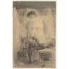 1920s Erotica: Nude Belle Epoque Beauty*34 / Risqué - Boudoir (PC Weltpostverein RE ~1960s)