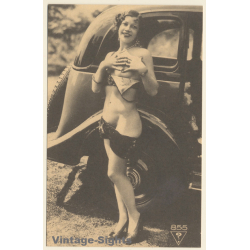 1920s Erotica: Lascivious Flapper*5 / Oldtimer - Risqué - Boudoir (PC Weltpostverein RE ~1960s)