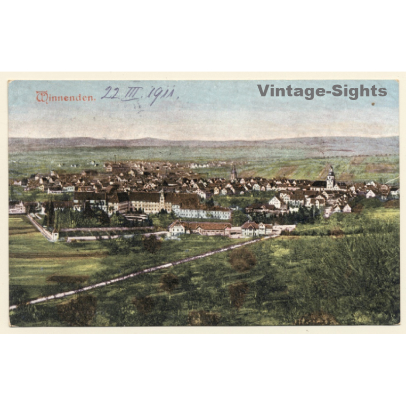 Winnenden / Germany: Total View (Vintage PC 1911)