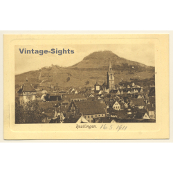 Reutlingen / Germany: Partial View with Achalm (Vintage PC 1911)