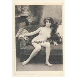 1920s Erotica: Belle Epoque Nude*1 / Risqué - Boudoir (Vintage Trading Card ~1930s)