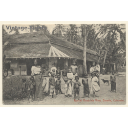 Borella - Colombo / Sri Lanka - Ceylon: Native Woman & Kids (Vintage PC 1911)