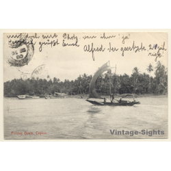 Sri Lanka - Ceylon: Fishing Boats (Vintage PC 1910s)