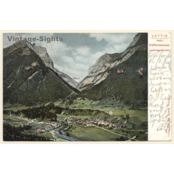 Vättis / Switzerland: Calfeusenthal - Sardonagletscher (Vintage PC 1905)
