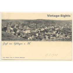 Esslingen a.N. / Germany: Total View (Vintage PC 1903)