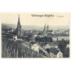 Esslingen a.N. / Germany: Partial View - Church (Vintage PC 1912)