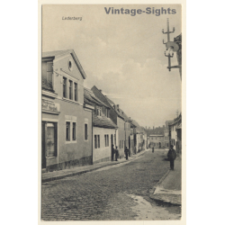 Lederberg / Querfurt: Bäckerei Adolf Siegel - Strassenansicht (Vintage PC 1910s/1920s)