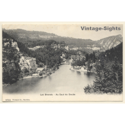 Les Brenets / Switzerland: Hotel du Saut du Doubs (Vintage PC 1906)