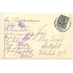 Winnenden: Heilanstalt Winnental & Schlosskirche (Vintage PC 1912)