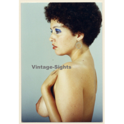 Erotic Study: Shorthaired Nude Curlyhead *1 / Boobs (Vintage Photo ~1990s)
