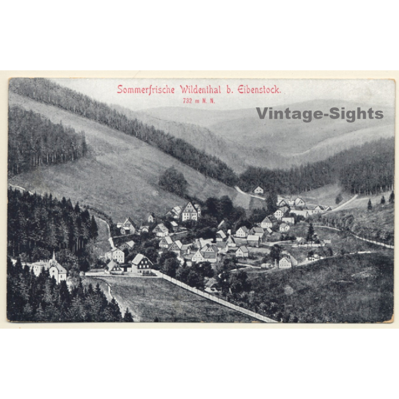 Wildenthal bei Eibenstock / Erzgebirge: Panorama View (Vintage PC 1910s) Wildenthal bei Eibenstock / Erzgebirge: Panorama View (Vintage PC 1910s)