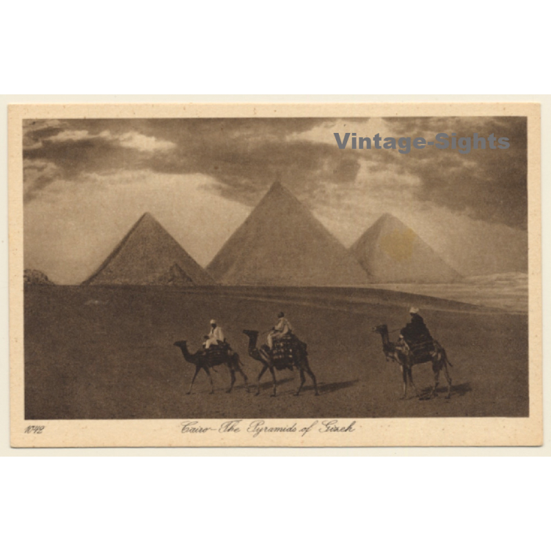 Lehnert & Landrock N°1042: Cairo - The Pyramid of Gizeh / Camel (Vintage PC 1910s/1920s) Lehnert & Landrock N°1042: Cairo - The Pyramid of Gizeh / Camel (Vintage PC 1910s/1920s)