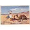 F.Perlberg: Prayer in the Desert - Camel - Islam (Vintage PC 1910s/1920s)