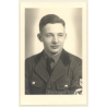 WW2: Handsome Young German Soldier In Uniform *2 (Vintage RPPC 1930s/1940s)