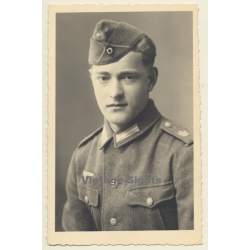 WW2: Handsome Young German Soldier In Uniform *3 (Vintage RPPC 1930s/1940s)