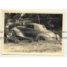 Hudson Terraplane 1936 Cabrio Stuck In Ditch - Congo? Africa (Vintage Photo B/W)
