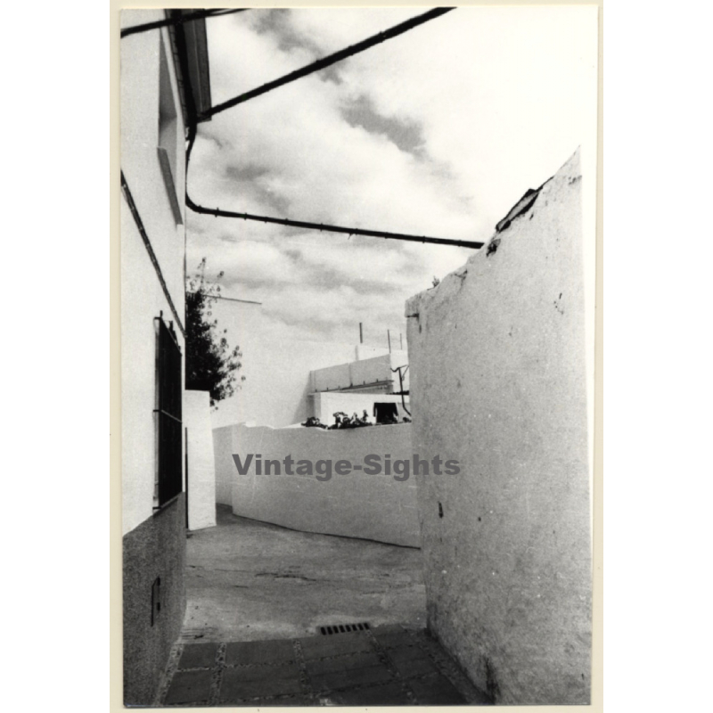 Lydia Nash: Backstreet Alley In Ibiza Town (Vintage Photo 1980s)