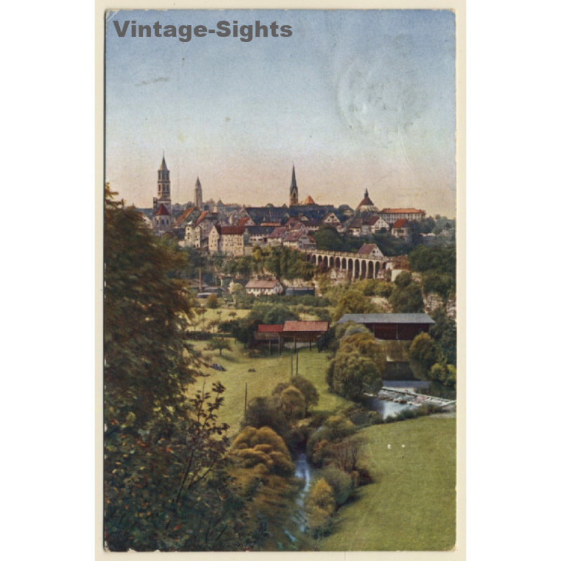Rottweil / Germany: Total View - Hochbrückthorstrasse (Vintage PC 1917)