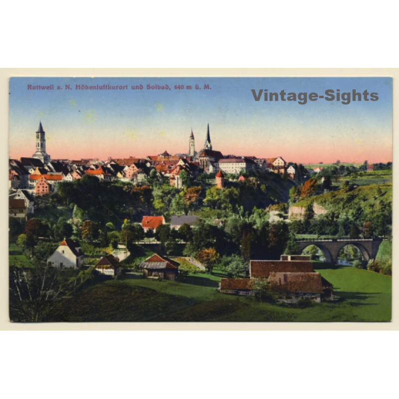 Rottweil / Germany: Total View - Hochbrückthorstrasse (Vintage PC ~1910s) Rottweil / Germany: Total View - Hochbrückthorstrasse (Vintage PC ~1910s)